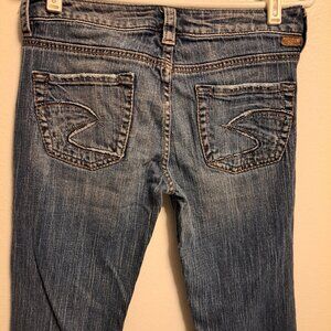 Silver Jeans Lola Western Glove Works Denim Jeans